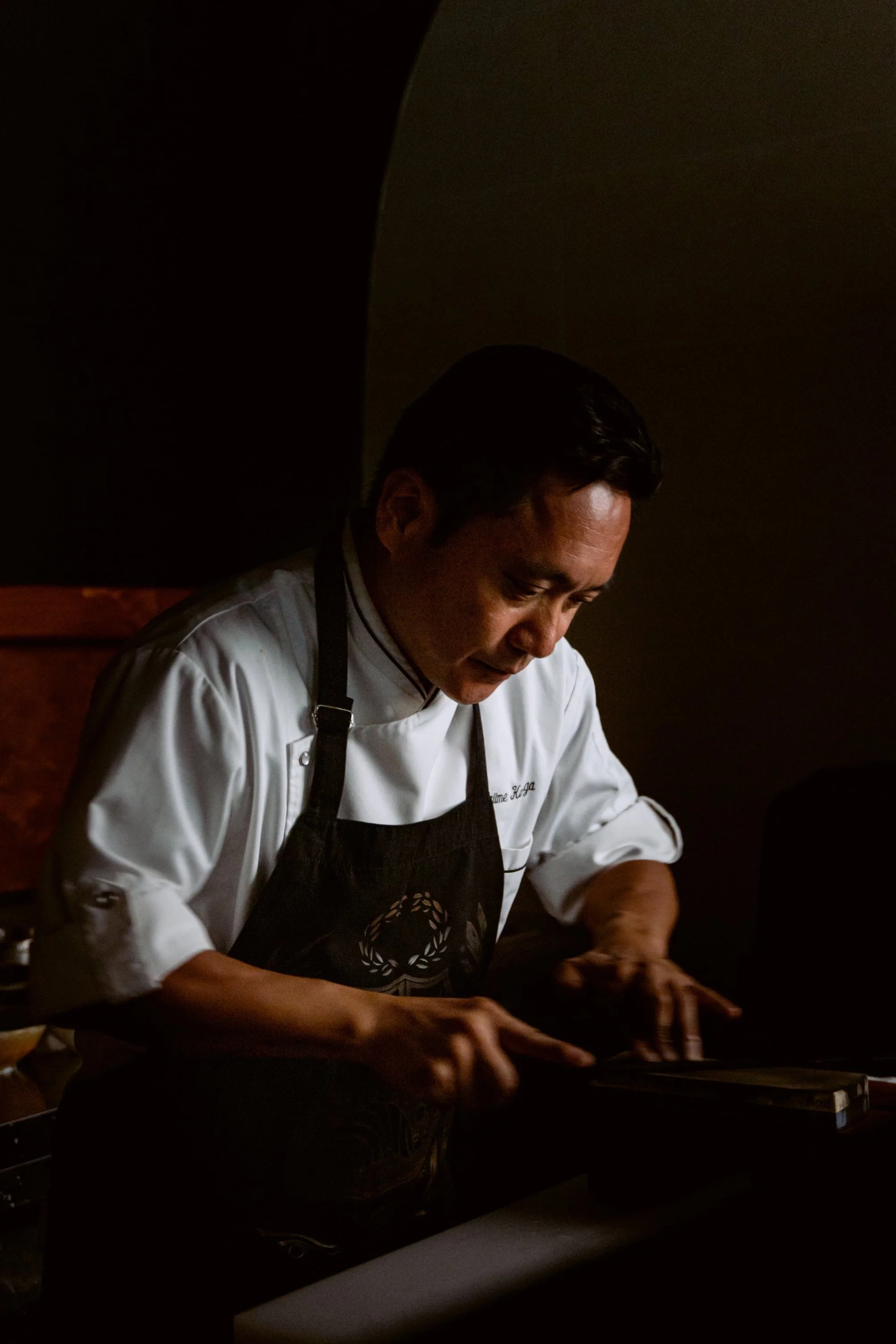 A chef at work in a scene from BUNKA