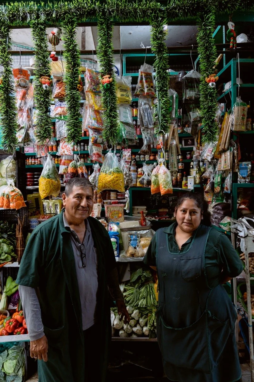 A market scene photographed for BUNKA